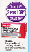 Biogen Immuno Boost 1000mg Vitamin C 2 x 10 Effervescent Tablets-For 2