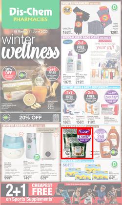 Dis-Chem : Winter Wellness (18 May - 11 June 2023), page 1