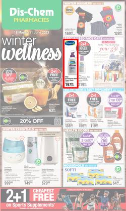 Dis-Chem : Winter Wellness (18 May - 11 June 2023), page 1