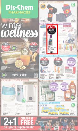 Dis-Chem : Winter Wellness (18 May - 11 June 2023), page 1