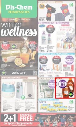 Dis-Chem : Winter Wellness (18 May - 11 June 2023), page 1