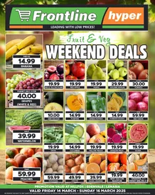 Frontline Hyper : Weekend Deals (14 March - 16 March 2025 While Stocks Last)