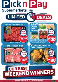 Pick n Pay Eastern Cape : Weekend Specials (13 March - 16 March 2025)