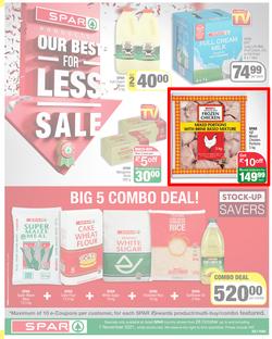 SPAR EASTERN CAPE : Our Best For Less (26 October - 7 November 2021) Valid In | Amahlathi, Bedford, Buffalo Flats, Cala, Centane, Hankey, Idutywa, Indwe, Kwa-Fetting, Komga, Lady Frere, Nemato, Ugie, page 1