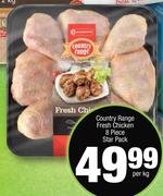 Country Range Fresh Chicken 8 Piece Star Pack-Per kg