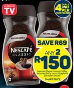 Nescafe Classic Instant Cooffee Assorted 200g Jar Or 230g Refill-Any 2