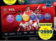 TCL 40" (101cm) Full HD Android Smart LED TV 40S5400A