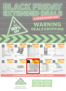Leroy Merlin : Black Friday Extended Deals (04 November - 29 November 2022), page 1