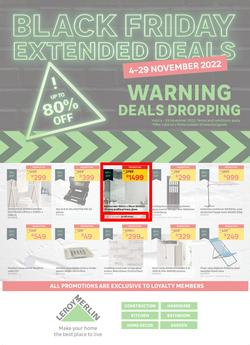 Leroy Merlin : Black Friday Extended Deals (04 November - 29 November 2022), page 1
