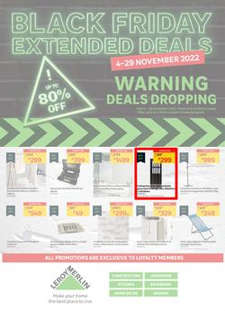 Leroy Merlin : Black Friday Extended Deals (04 November - 29 November 2022), page 1