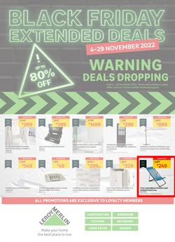 Leroy Merlin : Black Friday Extended Deals (04 November - 29 November 2022), page 1