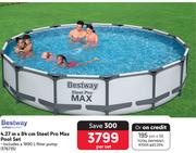 Bestway 4.27m X 84cm Steel Pro Max Pool Set 376735-Per Set