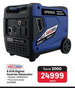 Gentech 6Kva Digital Inverter Generator 445568-Each