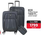 Eco 3-Piece Travel Luggage Set 457347, 457268-Per Set