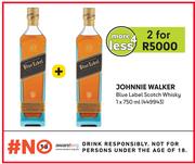 Johnnie Walker Blue Label Scotch Whisky 449943-For 2 x 1 x 750ml