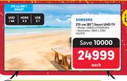 Samsung 85"(215cm) Smart UHD TV UA85CU7000KXXA 457371-Each