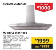 Italian Designer 90cm Cooker Hood