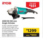 Ryobi 2200W 230mm Angle Grinder