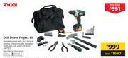 Ryobi Drill Driver Project Kit