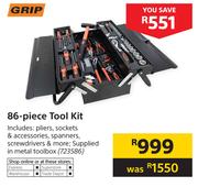 Grip 86 Piece Tool Kit