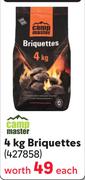 Campmaster 4Kg Briquettes 427858-Each