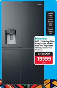 Hisense 602Ltr Side-By-Side Fridge With Water And Ice Dispenser H780SB-IDL