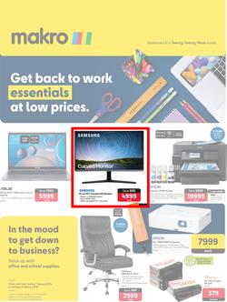 Makro : Get Back To Work Essentials At Low Prices (07 January - 03 February 2024), page 1