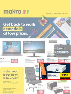 Makro : Get Back To Work Essentials At Low Prices (07 January - 03 February 2024), page 1