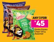 Simba Potato Chips Assorted-For 3 x 120g
