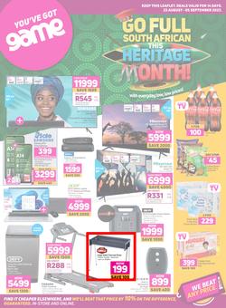 Game : Heritage Month (23 August - 05 September 2023), page 1