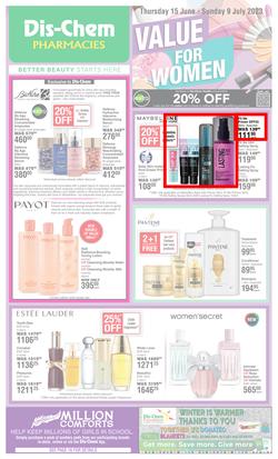 Dis-Chem : Value For Women (15 June - 09 July 2023), page 1