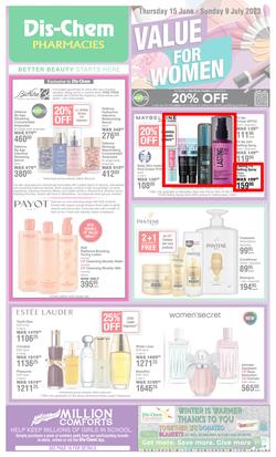 Dis-Chem : Value For Women (15 June - 09 July 2023), page 1