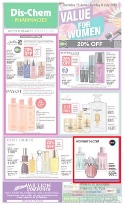 Dis-Chem : Value For Women (15 June - 09 July 2023), page 1
