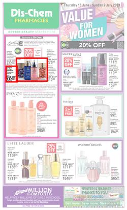 Dis-Chem : Value For Women (15 June - 09 July 2023), page 1