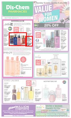 Dis-Chem : Value For Women (15 June - 09 July 2023), page 1