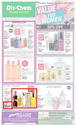 Dis-Chem : Value For Women (15 June - 09 July 2023), page 1