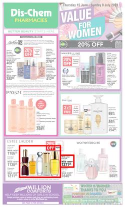 Dis-Chem : Value For Women (15 June - 09 July 2023), page 1