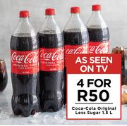 Coca-Cola original Less Sugar-For 4 x 1.5Ltr