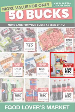 Food Lover's Market Eastern Cape : More Value For Only 50 Bucks (26 February - 03 March 2024), page 1