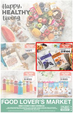 Food Lover's Market KwaZulu-Natal : Happy, Healthy Living (31 October - 06 November 2022), page 1
