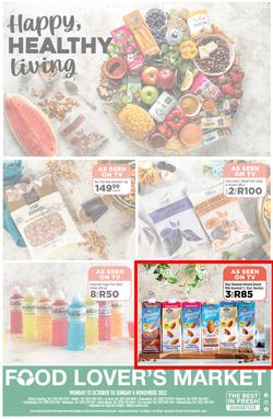 Food Lover's Market KwaZulu-Natal : Happy, Healthy Living (31 October - 06 November 2022), page 1