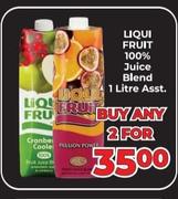 Liqui Fruit 100% Juice Blend Assorted-For Any 2 x 1Ltr