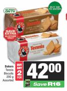 Bakers Tennis Biscuits Assorted-For 2 x 200g