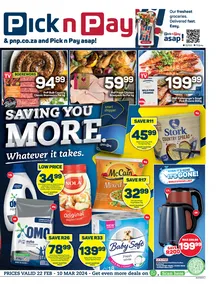 Pick n Pay Eastern Cape : Saving You More (22 February - 10 March 2024)