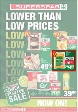 SUPERSPAR COUNTRY EASTERN CAPE : Lower Than Low Prices (23 February - 7 March 2021), page 1