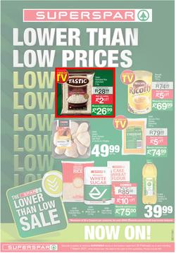 SUPERSPAR COUNTRY EASTERN CAPE : Lower Than Low Prices (23 February - 7 March 2021), page 1