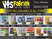 Die Visfabriek : This Weeks Specials (26 February - 02 March 2025)