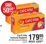 Cal-C-Vita Immune Support-30 Effervescent Tablets Each
