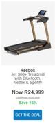 Reebok Jet 300+ Treadmill With Bluetooth, Netflix & Spotify