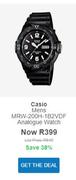 Casio Mens Analogue Watch MRW-200H-1B2VDF